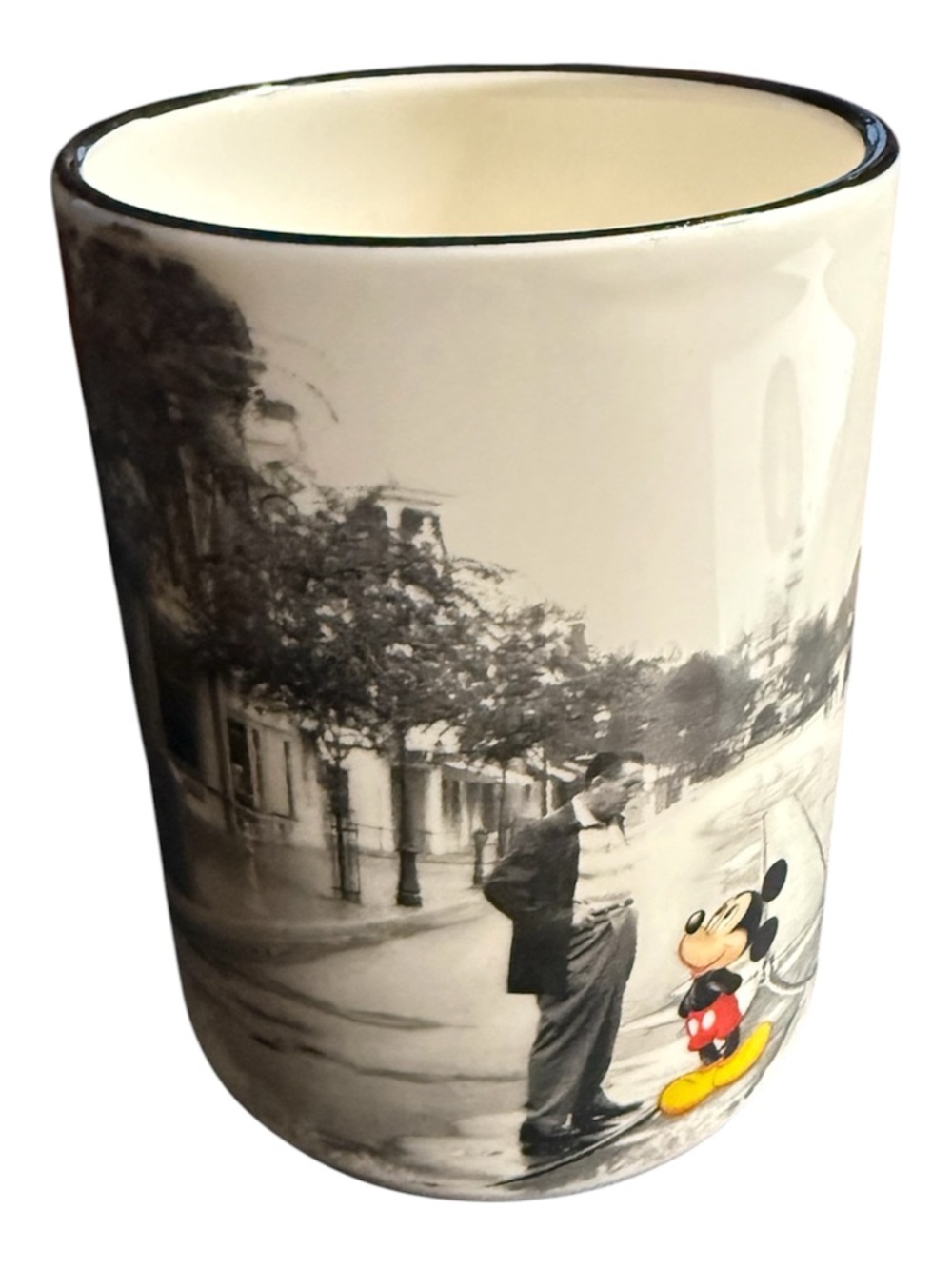 Main Street USA Magic Kingdom Black & White Mickey Mouse Ceramic Coffee Mug/Cup